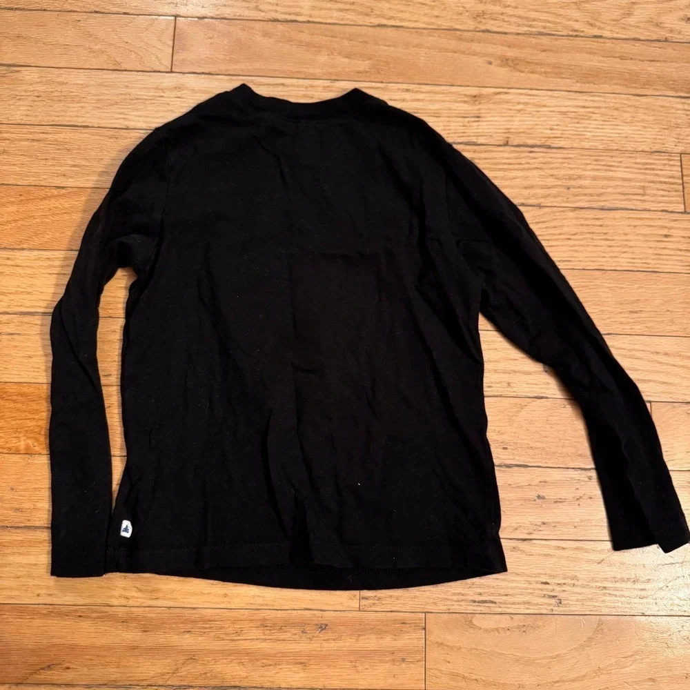 Gap Kids Boys‎ Black Long Sleeve Earth Skateboard Graphic Tee Shirt Size 5 Years